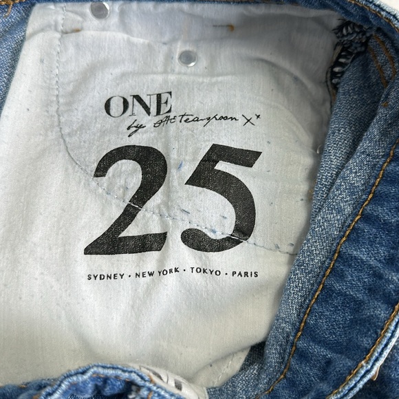 One by One Teaspoon Frankies Mid Length Slouch Short Women’s Size 25 Low Rise - Picture 6 of 12